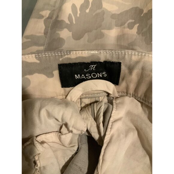 Mason’s Forte Dei Marmi Jaqueline Curvie Tan Camo Studded Pants, Size 42 (Italy) - Picture 8 of 10